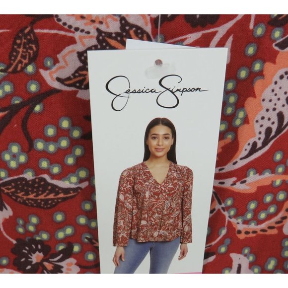 Jessica Simpson Leslie Boho Mother Nature XL Top Shirt NWT 69.50 - Picture 5 of 6